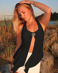 Chic Women's Halter Neck Mesh Top
