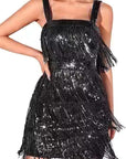 2026 Elegant Sequin Fringe Party Dress