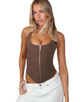 Sexy Backless Crop Top with Tie Design