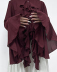 Chic Ruffle Long Sleeve Shirt for Women