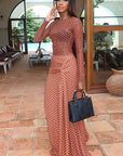 Elegant A-Line Dress with Long Sleeves