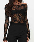 Chic Lace Long Sleeve Top for Women
