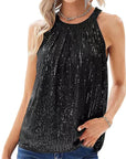 Summer Women's Sequin Halter Top