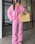 Chic Bow Tie Casual Set for Women