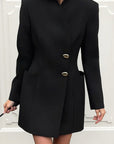 Stylish Black Slim Fit Short Dress for Women