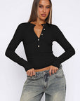 Fashionable Solid Color Button Cardigan for Women