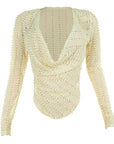 Trendy Long Sleeve Top with Unique Fabric