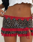 2026 Spring Y2K Women's Sexy Drawstring Mini Skirt
