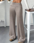 Casual Loose Striped Long Pants for Women