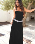 Chic Halter Neck Bodycon Dress with Sequins
