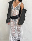 Summer White Lace Dress for Women