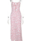 Polka Dot Floral Print Summer Dress