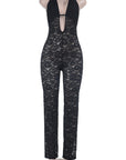Sexy Lace Halter Jumpsuit for Summer