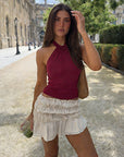 Summer Sexy Halter Neck Crop Top
