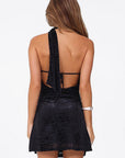 Stylish One-Shoulder Backless Mini Dress