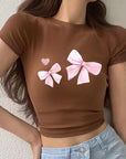 Summer T-Shirt with High Waist Pants