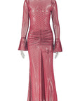 Elegant Women's Fitted Polka Dot Dress