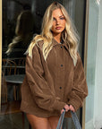 Casual Loose Long Sleeve Polo Jacket