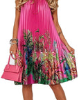 Bohemian Summer Floral Maxi Dress with Halter Neck