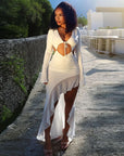 Summer Sexy Street Style Long Sleeve V-Neck Dress