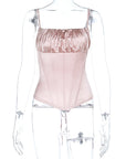 Sexy Ruched Waist Cami Top for Summer