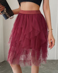 Princess Style Pleated Tulle Skirt