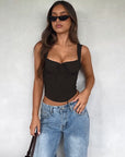 Chic Lace Trim Cami Top for Women