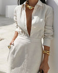 Stylish Women's Long Dress Set for Casual Vacations