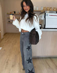 Fashionable Loose Straight Leg Jeans for Women