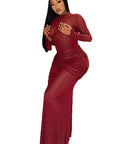 Elegant Women's Fitted Polka Dot Dress