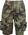 Summer Casual Loose Camouflage Pocket Shorts