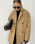 Autumn Winter European American Woolen Coat