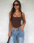 Chic Lace Trim Cami Top for Women