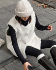 Chic White Faux Fur Vest for Women