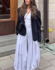 Trendy Solid Color Casual Balloon Pants for Women