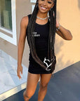 Stylish Sleeveless Heart Letter Bodycon Dress