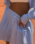 Stylish Striped Long Sleeve Tennis Set for Women