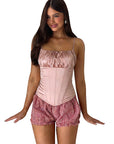 Sexy Ruched Waist Cami Top for Summer