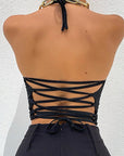 Summer New Sexy Backless Halter Top