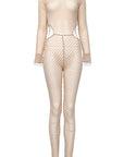 Stylish Hollow Long Sleeve Bodysuit for Women