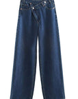 Y2K Casual Fashion Wash Straight Leg Jeans