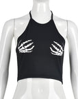 Stylish Cropped Halter Top for Night Out