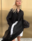 Stylish Black Tencel Shirt for Women