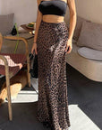 Leopard Print Mermaid Skirt for Women