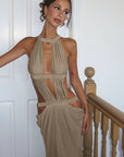 SHEIN Sexy Hollow Knit Dress for Vacation