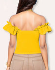Elegant Off-Shoulder Ruffle Top for Women