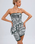 Fashionable Sleeveless Irregular Dress Set