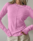 Stylish Round Neck Knit Top for Women