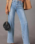 Fashionable Loose Fit Women's Wide Leg Jeans