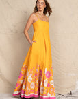 Stylish Floral Print Maxi Dress for Beach Getaway